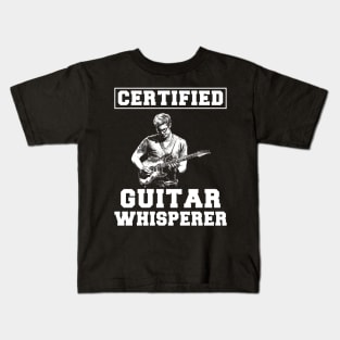 Strumming with Laughter: Certified Guitar Whisperer Tee - Funny Music T-Shirt! Kids T-Shirt